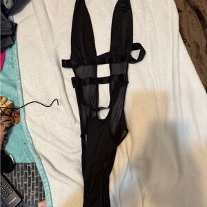 Elegant Black Women's Bodysuit